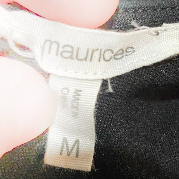 Mauirces, EUC, Little Black Dress, A Line, Scalloped V Neck, Empire Waist, Med - Picture 11 of 13